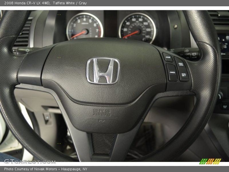Taffeta White / Gray 2008 Honda CR-V LX 4WD