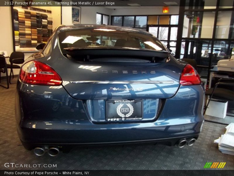 Yachting Blue Metallic / Luxor Beige 2012 Porsche Panamera 4S