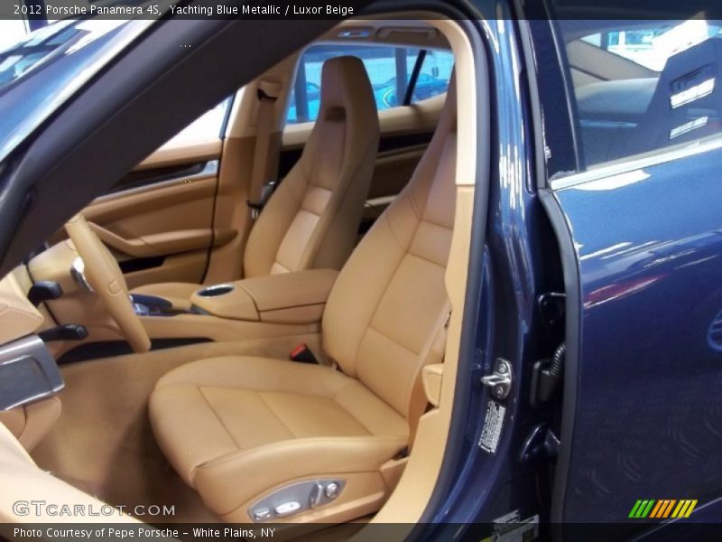 Yachting Blue Metallic / Luxor Beige 2012 Porsche Panamera 4S