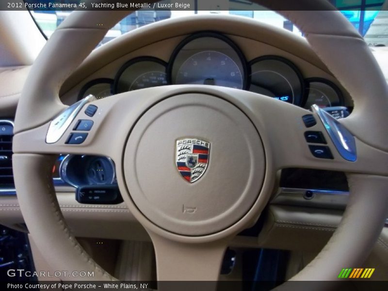 Yachting Blue Metallic / Luxor Beige 2012 Porsche Panamera 4S
