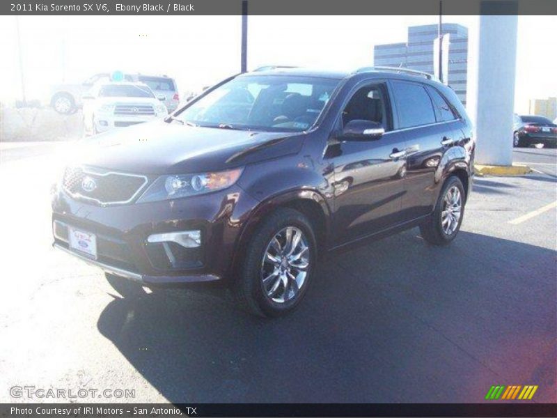 Ebony Black / Black 2011 Kia Sorento SX V6