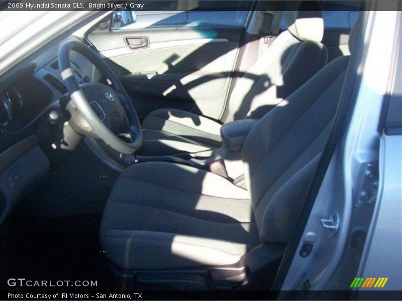 Bright Silver / Gray 2009 Hyundai Sonata GLS