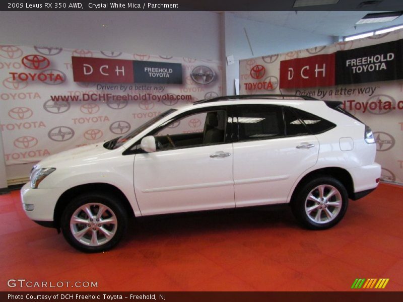 Crystal White Mica / Parchment 2009 Lexus RX 350 AWD