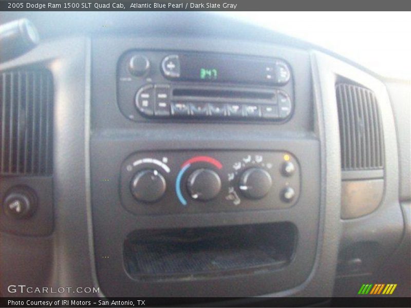 Atlantic Blue Pearl / Dark Slate Gray 2005 Dodge Ram 1500 SLT Quad Cab