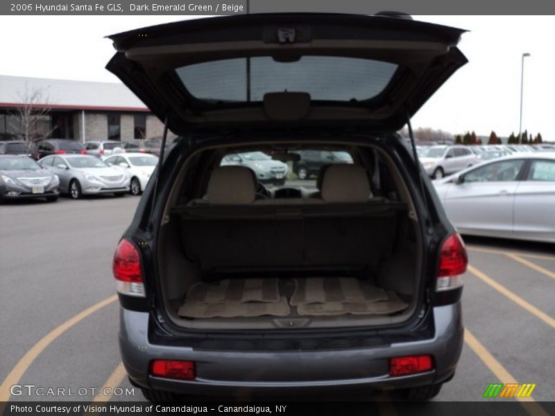 Dark Emerald Green / Beige 2006 Hyundai Santa Fe GLS