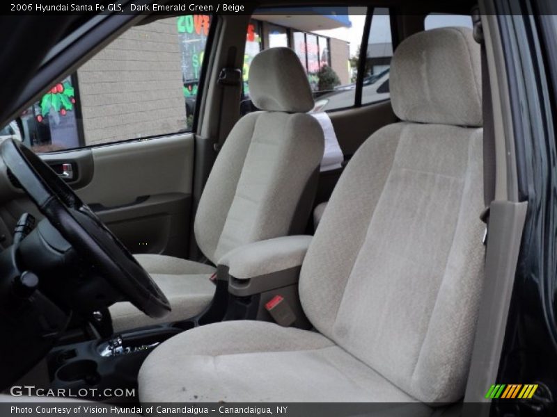 Dark Emerald Green / Beige 2006 Hyundai Santa Fe GLS
