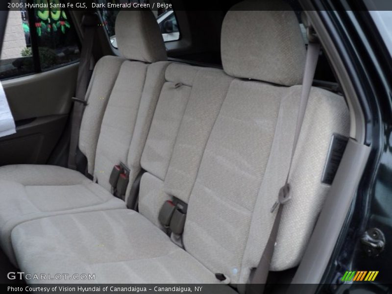 Dark Emerald Green / Beige 2006 Hyundai Santa Fe GLS