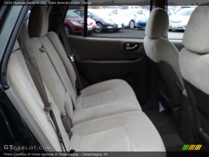 Dark Emerald Green / Beige 2006 Hyundai Santa Fe GLS