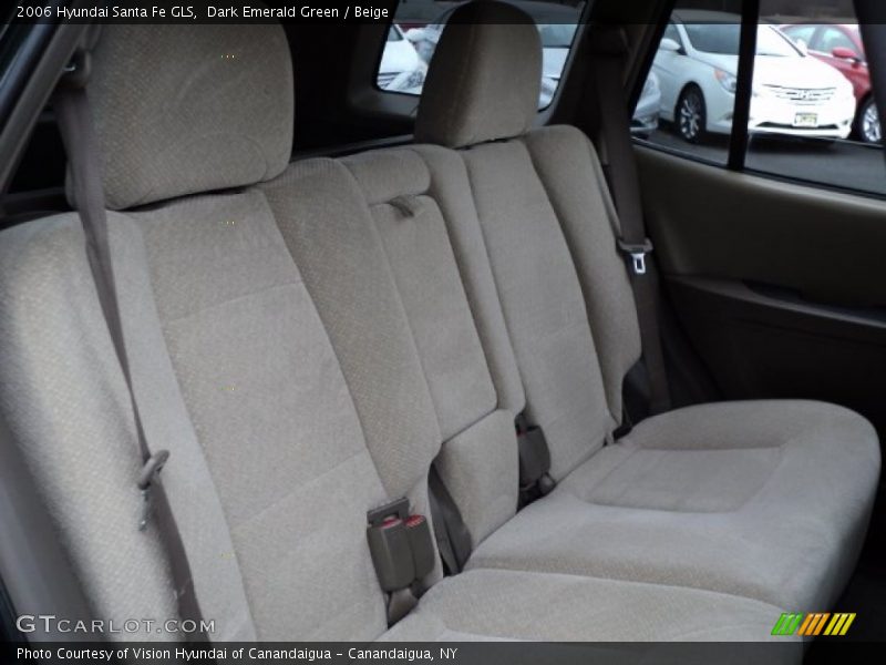 Dark Emerald Green / Beige 2006 Hyundai Santa Fe GLS