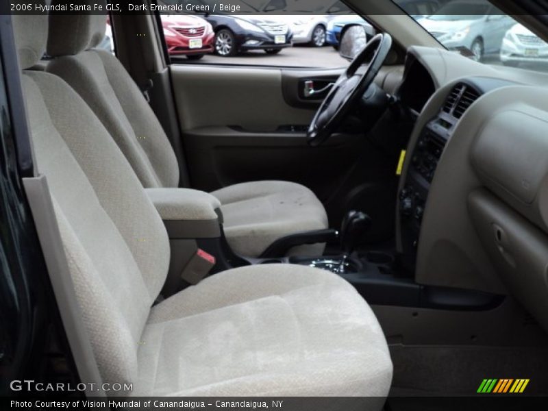 Dark Emerald Green / Beige 2006 Hyundai Santa Fe GLS