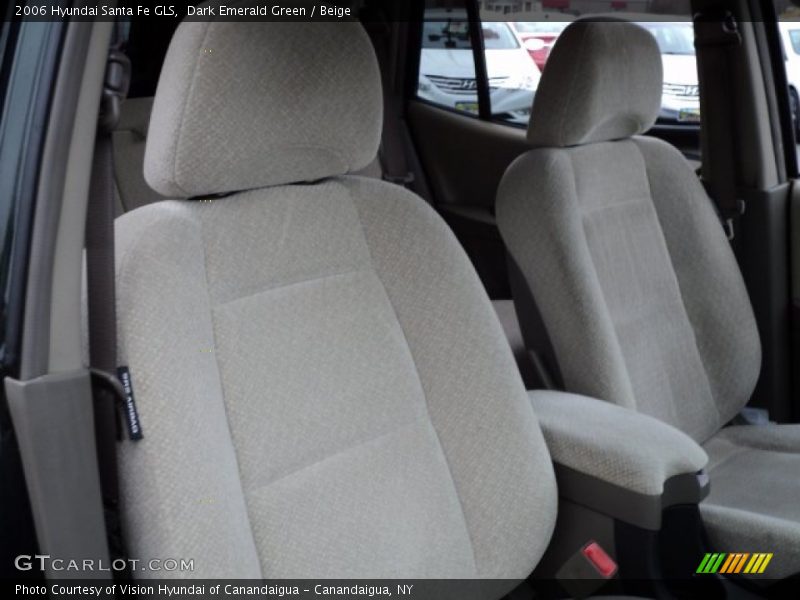 Dark Emerald Green / Beige 2006 Hyundai Santa Fe GLS