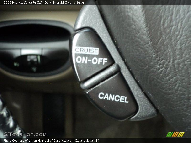Dark Emerald Green / Beige 2006 Hyundai Santa Fe GLS
