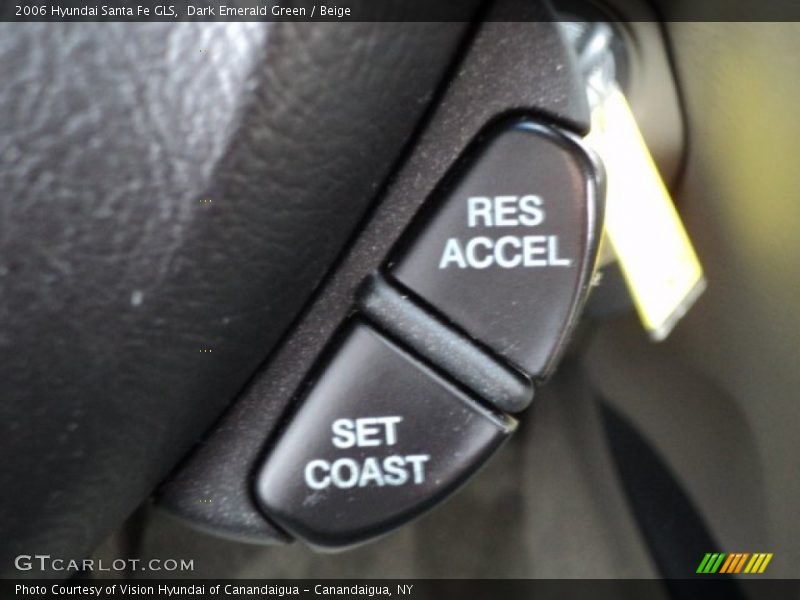 Dark Emerald Green / Beige 2006 Hyundai Santa Fe GLS