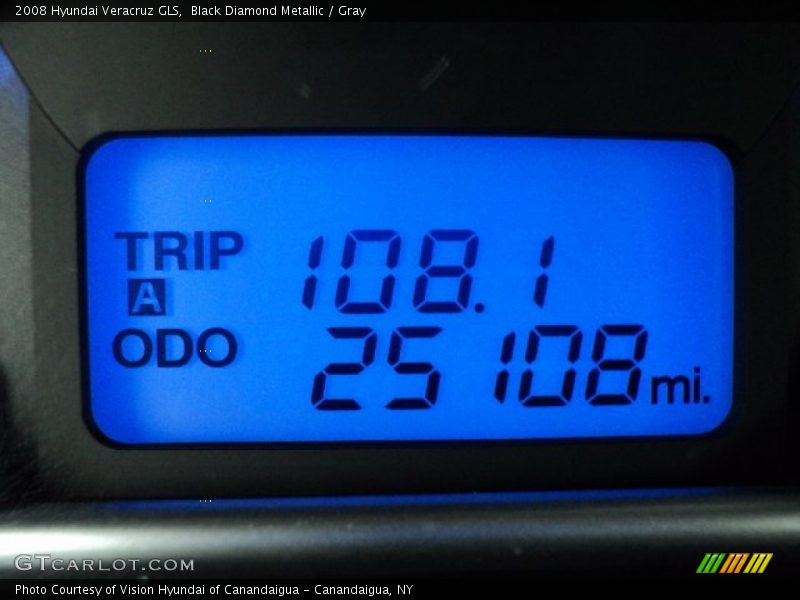 Black Diamond Metallic / Gray 2008 Hyundai Veracruz GLS