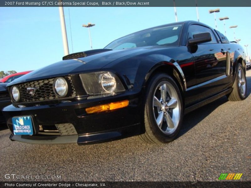 Black / Black/Dove Accent 2007 Ford Mustang GT/CS California Special Coupe
