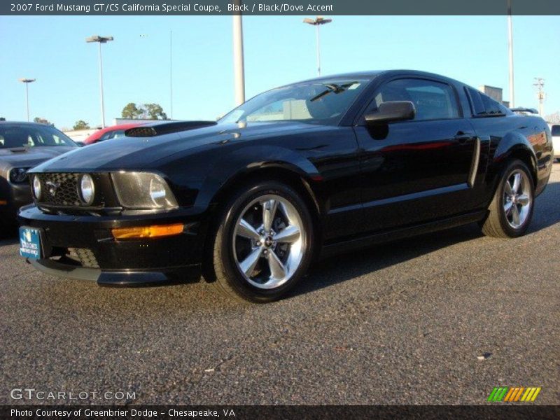 Black / Black/Dove Accent 2007 Ford Mustang GT/CS California Special Coupe
