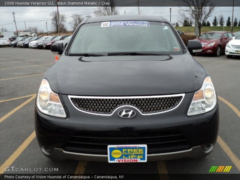 Black Diamond Metallic / Gray 2008 Hyundai Veracruz GLS