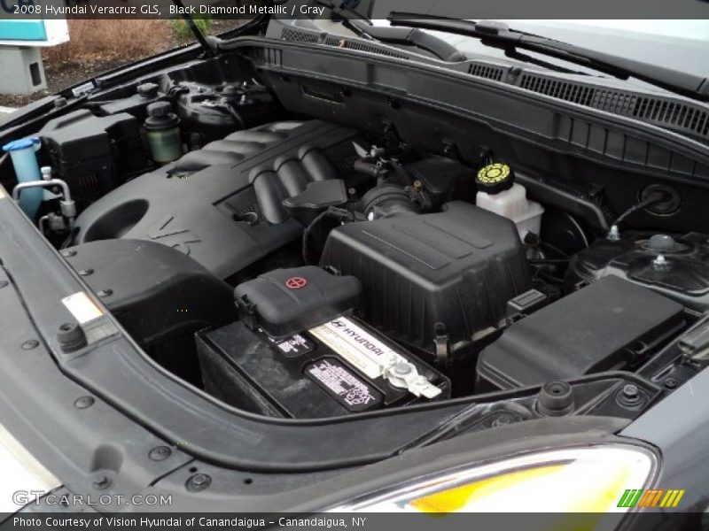 Black Diamond Metallic / Gray 2008 Hyundai Veracruz GLS