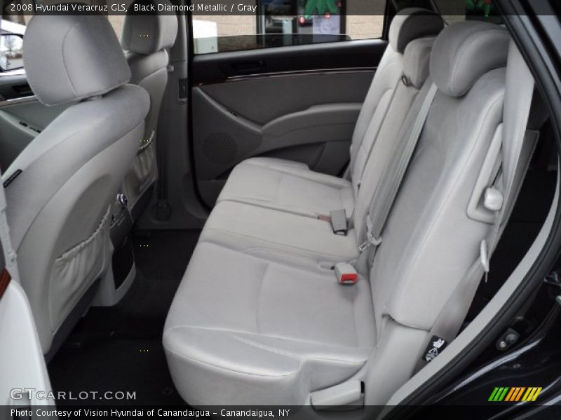 Black Diamond Metallic / Gray 2008 Hyundai Veracruz GLS