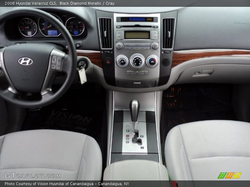 Black Diamond Metallic / Gray 2008 Hyundai Veracruz GLS