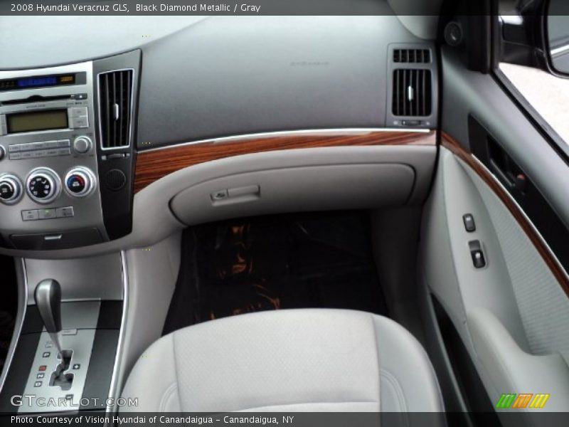 Black Diamond Metallic / Gray 2008 Hyundai Veracruz GLS
