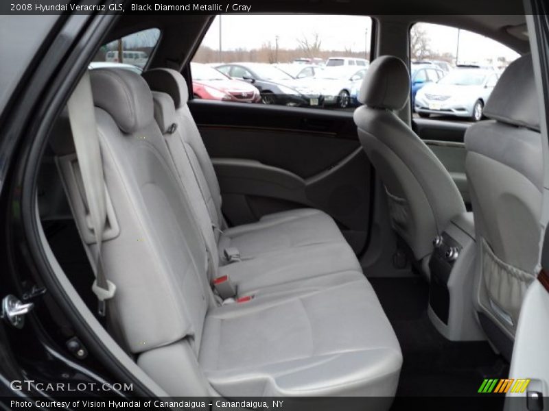 Black Diamond Metallic / Gray 2008 Hyundai Veracruz GLS