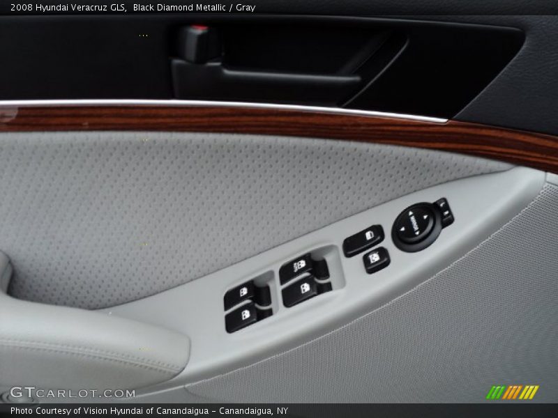 Black Diamond Metallic / Gray 2008 Hyundai Veracruz GLS