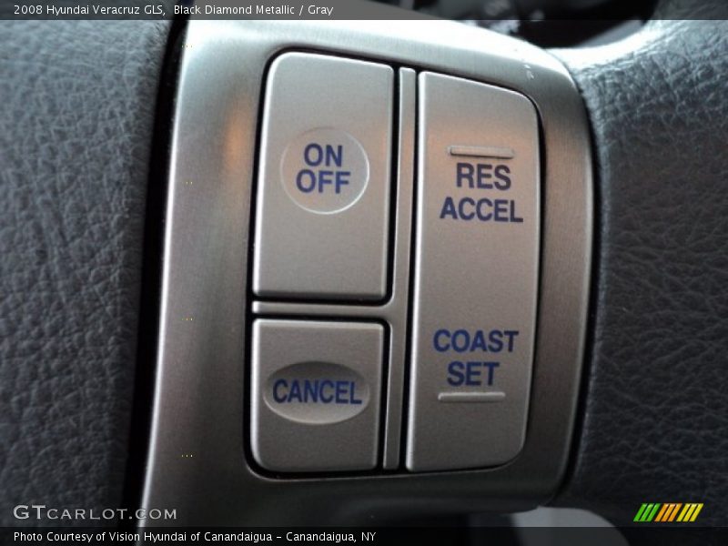 Black Diamond Metallic / Gray 2008 Hyundai Veracruz GLS