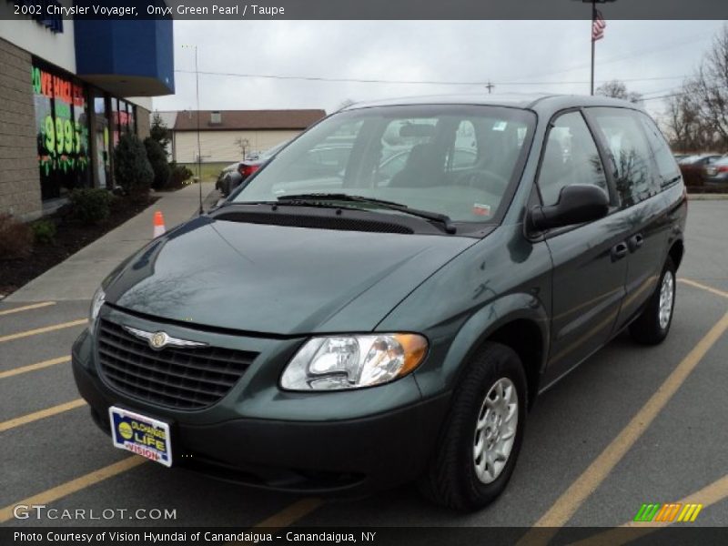 Onyx Green Pearl / Taupe 2002 Chrysler Voyager