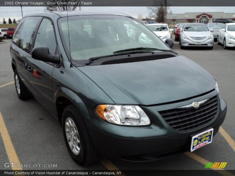 Onyx Green Pearl / Taupe 2002 Chrysler Voyager