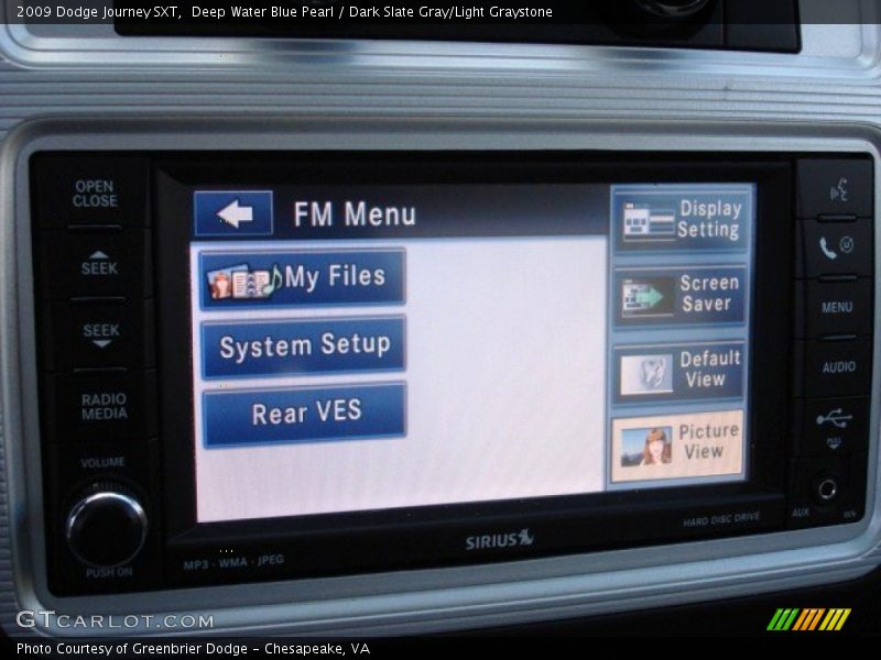 Deep Water Blue Pearl / Dark Slate Gray/Light Graystone 2009 Dodge Journey SXT