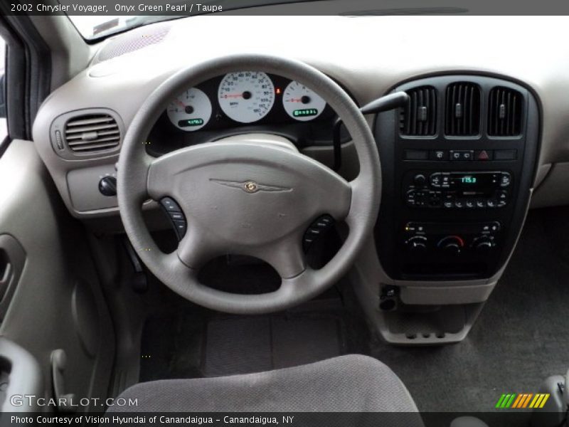 Onyx Green Pearl / Taupe 2002 Chrysler Voyager