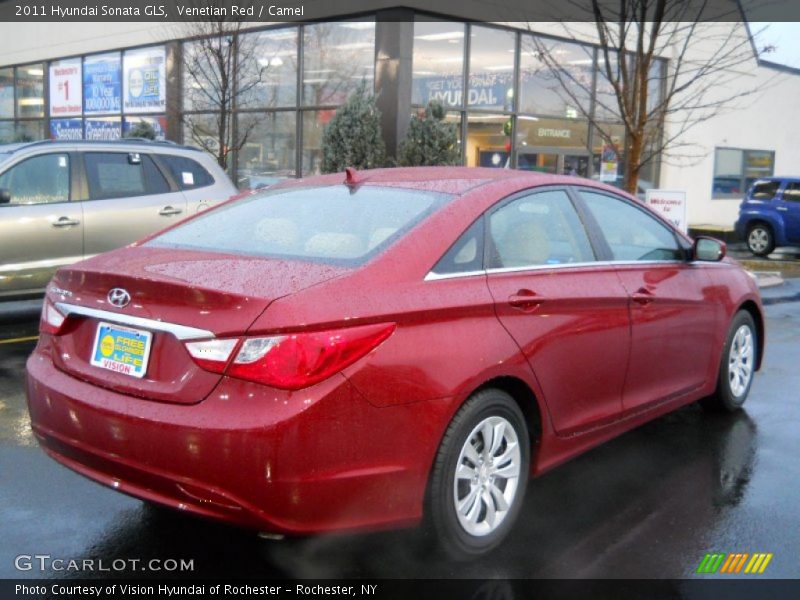 Venetian Red / Camel 2011 Hyundai Sonata GLS