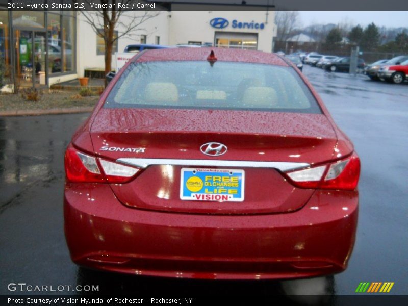 Venetian Red / Camel 2011 Hyundai Sonata GLS