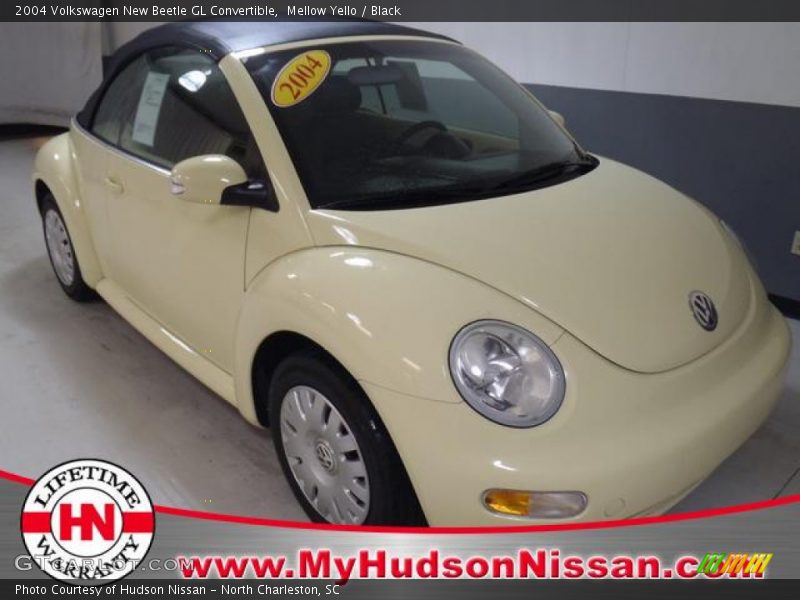 Mellow Yello / Black 2004 Volkswagen New Beetle GL Convertible