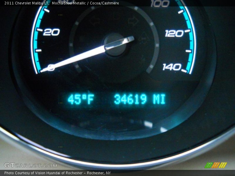 Mocha Steel Metallic / Cocoa/Cashmere 2011 Chevrolet Malibu LT