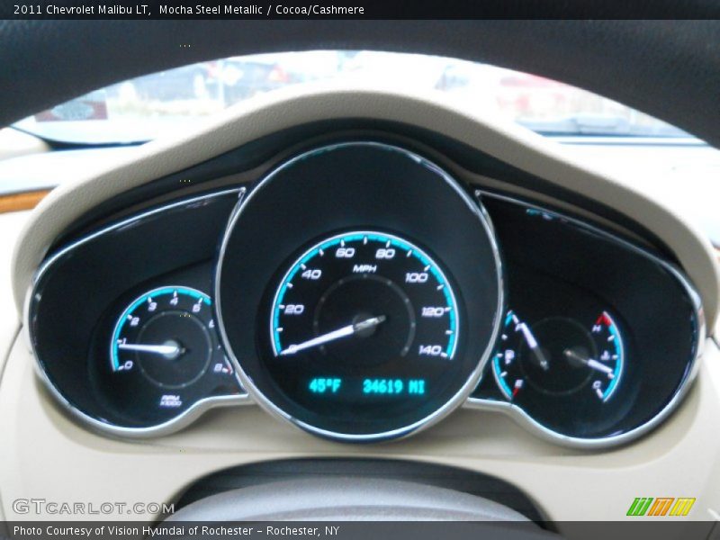 Mocha Steel Metallic / Cocoa/Cashmere 2011 Chevrolet Malibu LT