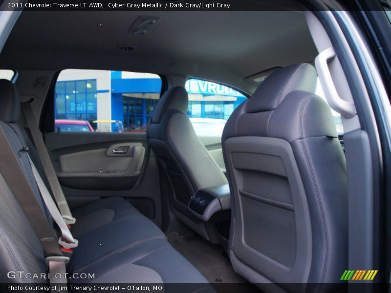 Cyber Gray Metallic / Dark Gray/Light Gray 2011 Chevrolet Traverse LT AWD