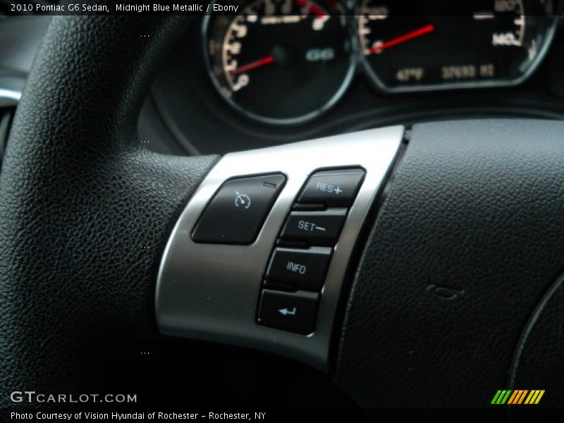 Midnight Blue Metallic / Ebony 2010 Pontiac G6 Sedan