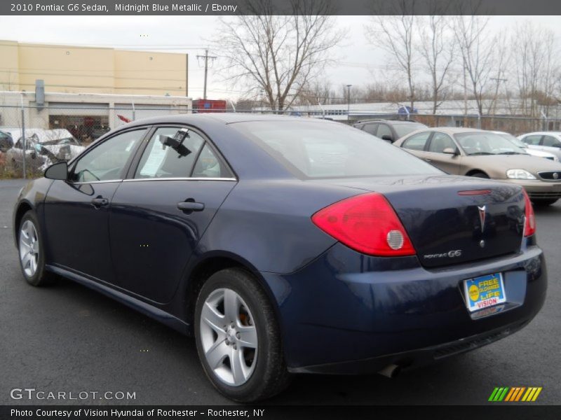 Midnight Blue Metallic / Ebony 2010 Pontiac G6 Sedan