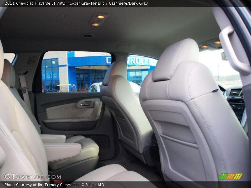 Cyber Gray Metallic / Cashmere/Dark Gray 2011 Chevrolet Traverse LT AWD