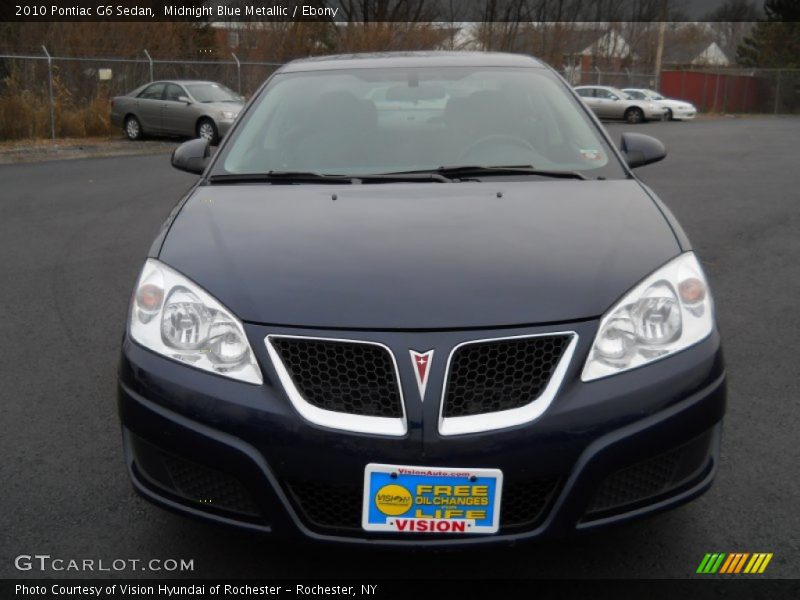 Midnight Blue Metallic / Ebony 2010 Pontiac G6 Sedan