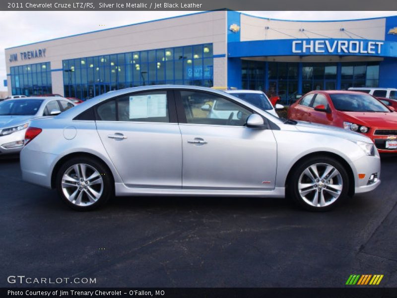 Silver Ice Metallic / Jet Black Leather 2011 Chevrolet Cruze LTZ/RS