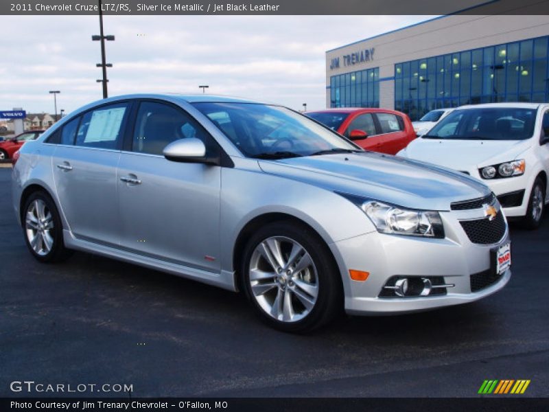 Silver Ice Metallic / Jet Black Leather 2011 Chevrolet Cruze LTZ/RS