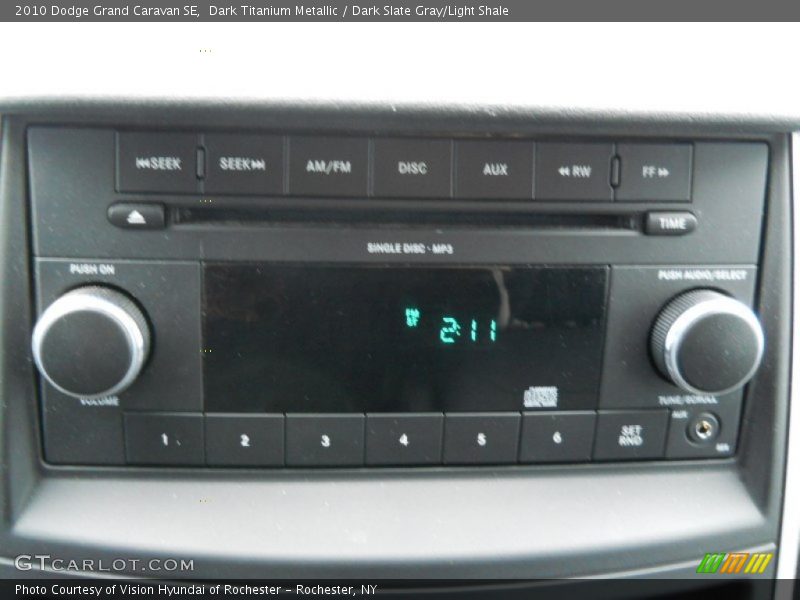 Dark Titanium Metallic / Dark Slate Gray/Light Shale 2010 Dodge Grand Caravan SE