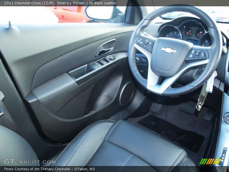 Silver Ice Metallic / Jet Black Leather 2011 Chevrolet Cruze LTZ/RS
