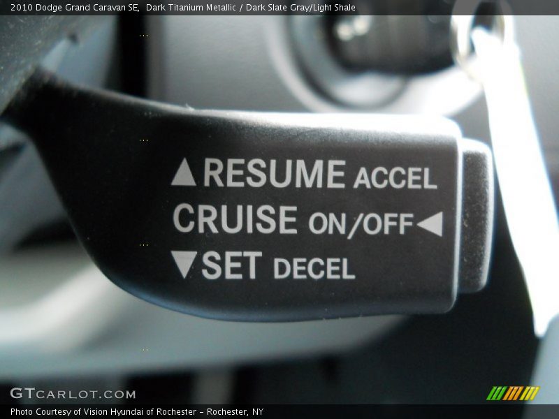 Dark Titanium Metallic / Dark Slate Gray/Light Shale 2010 Dodge Grand Caravan SE