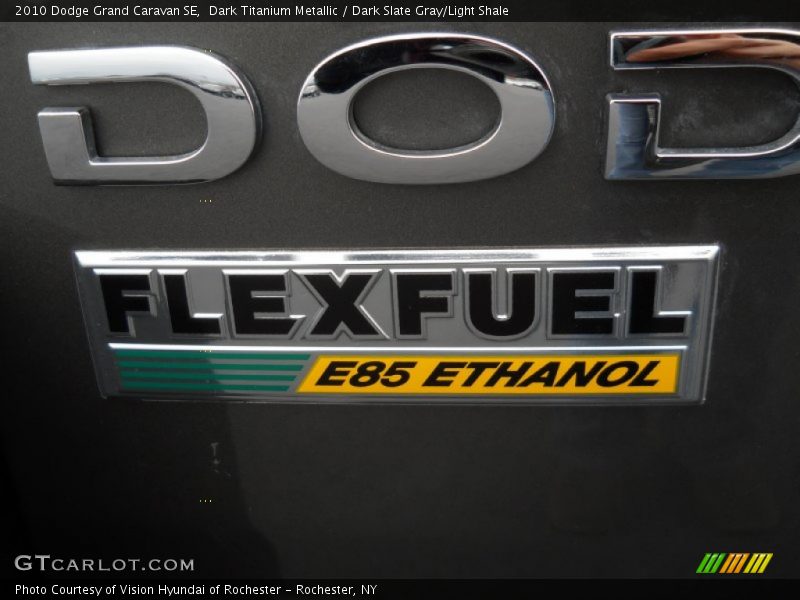 Dark Titanium Metallic / Dark Slate Gray/Light Shale 2010 Dodge Grand Caravan SE