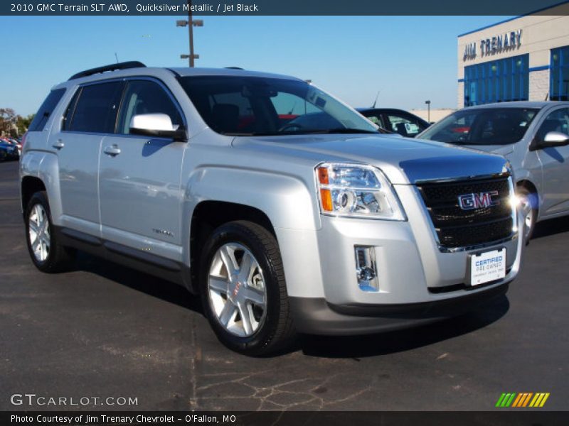 Quicksilver Metallic / Jet Black 2010 GMC Terrain SLT AWD