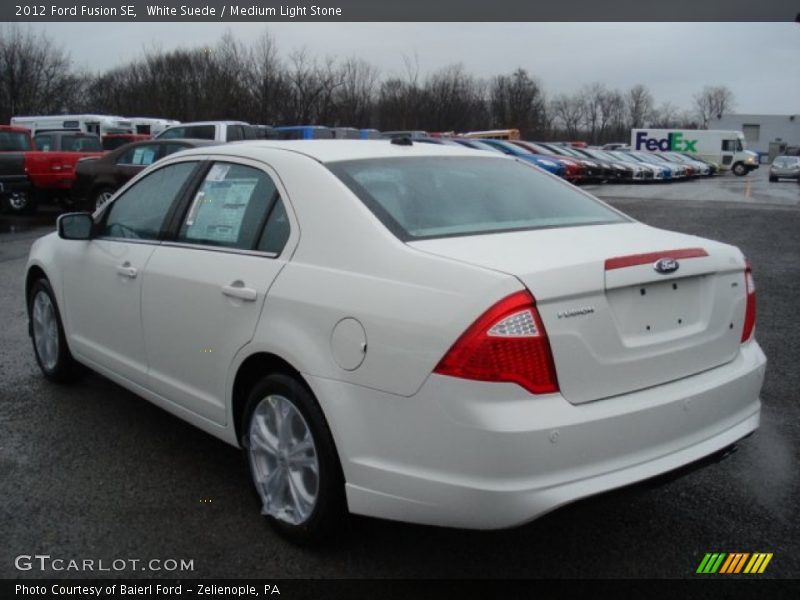 White Suede / Medium Light Stone 2012 Ford Fusion SE